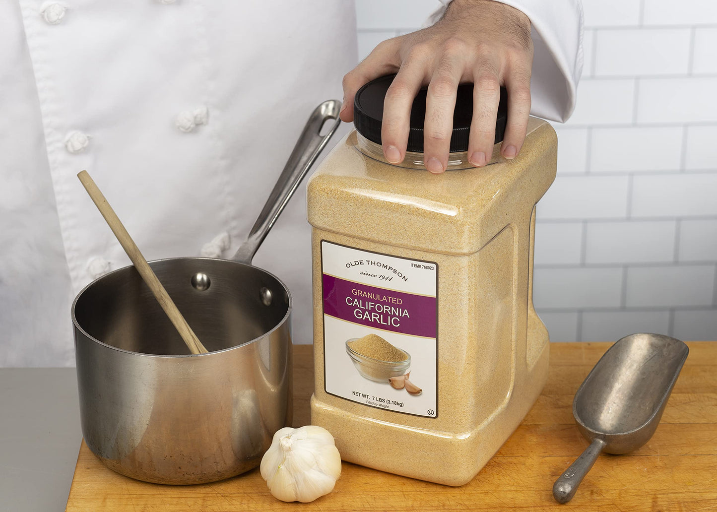 Olde Thompson Minced Garlic, 7 lbs, Bulk Size