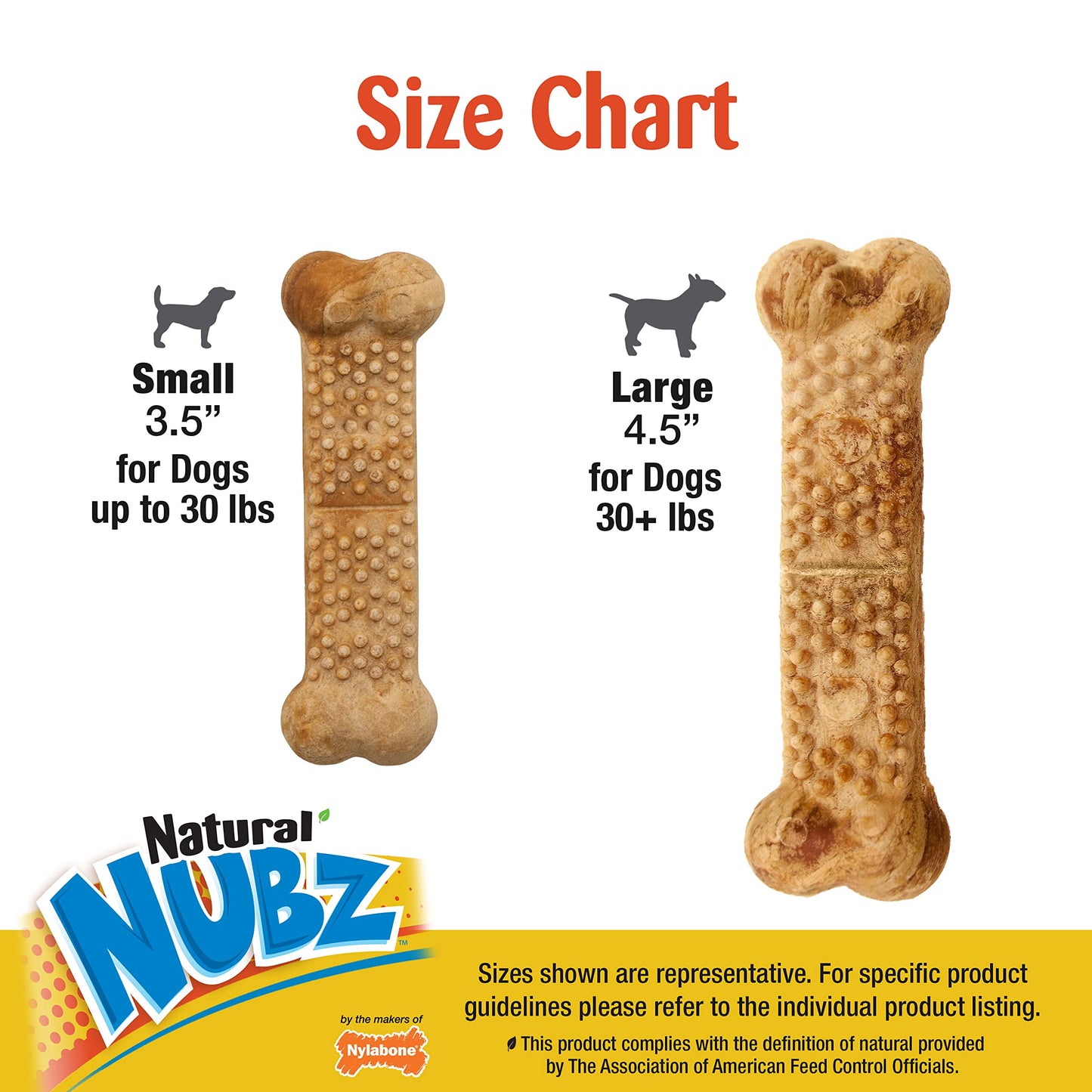 Nylabone Nubz Chicken Dog Treats I All Natural Edible Chew Treats for Dogs l Made in USA l 2 (16 Count) Small - Up to 30 lbs.