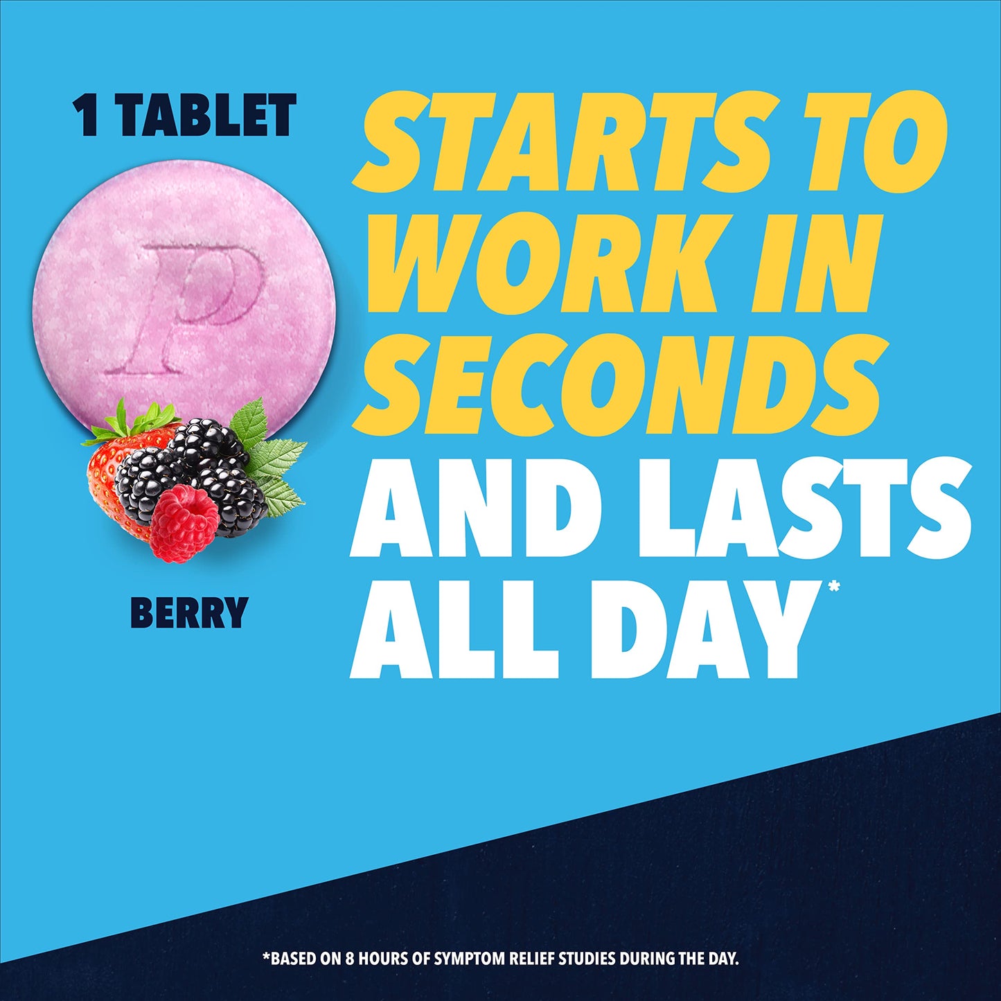 Pepcid Complete Dual Action Acid Reducer + Antacid Chewable Tablets, Berry Flavor, 4 ct.