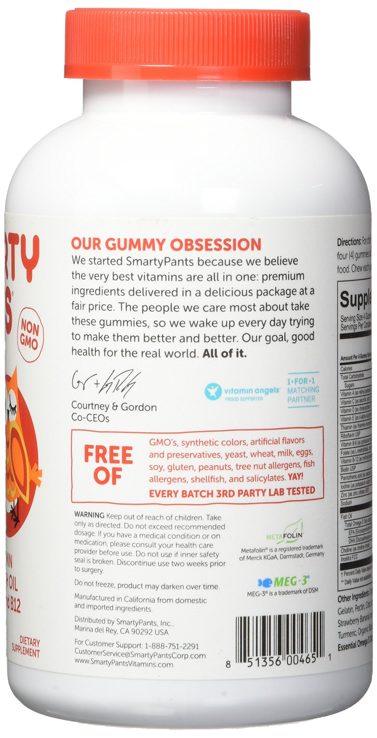 Smarty Pants Kids Complete Multi-Vitamin, 180 Gummies (1)