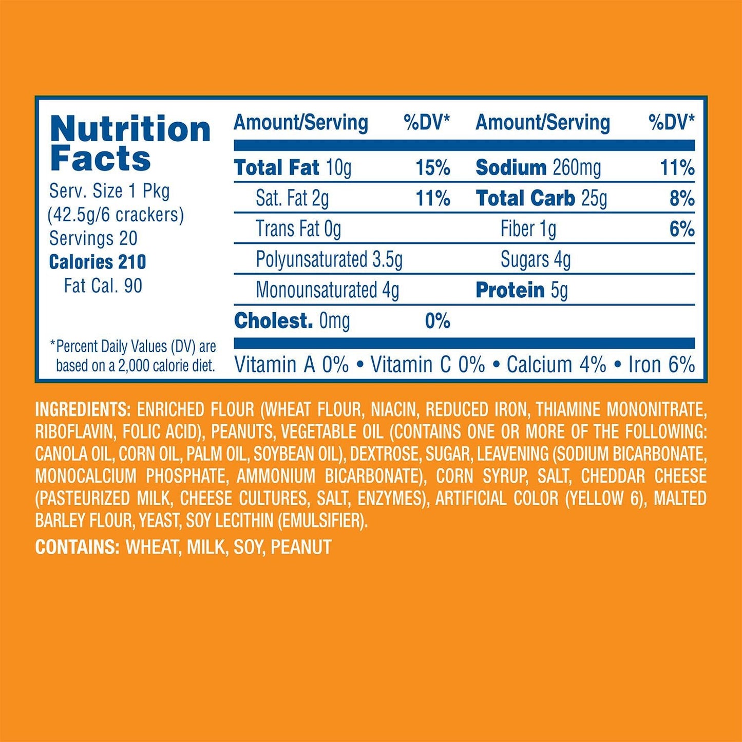 Lance Toast Chee Peanut Butter Crackers (40 ct.)