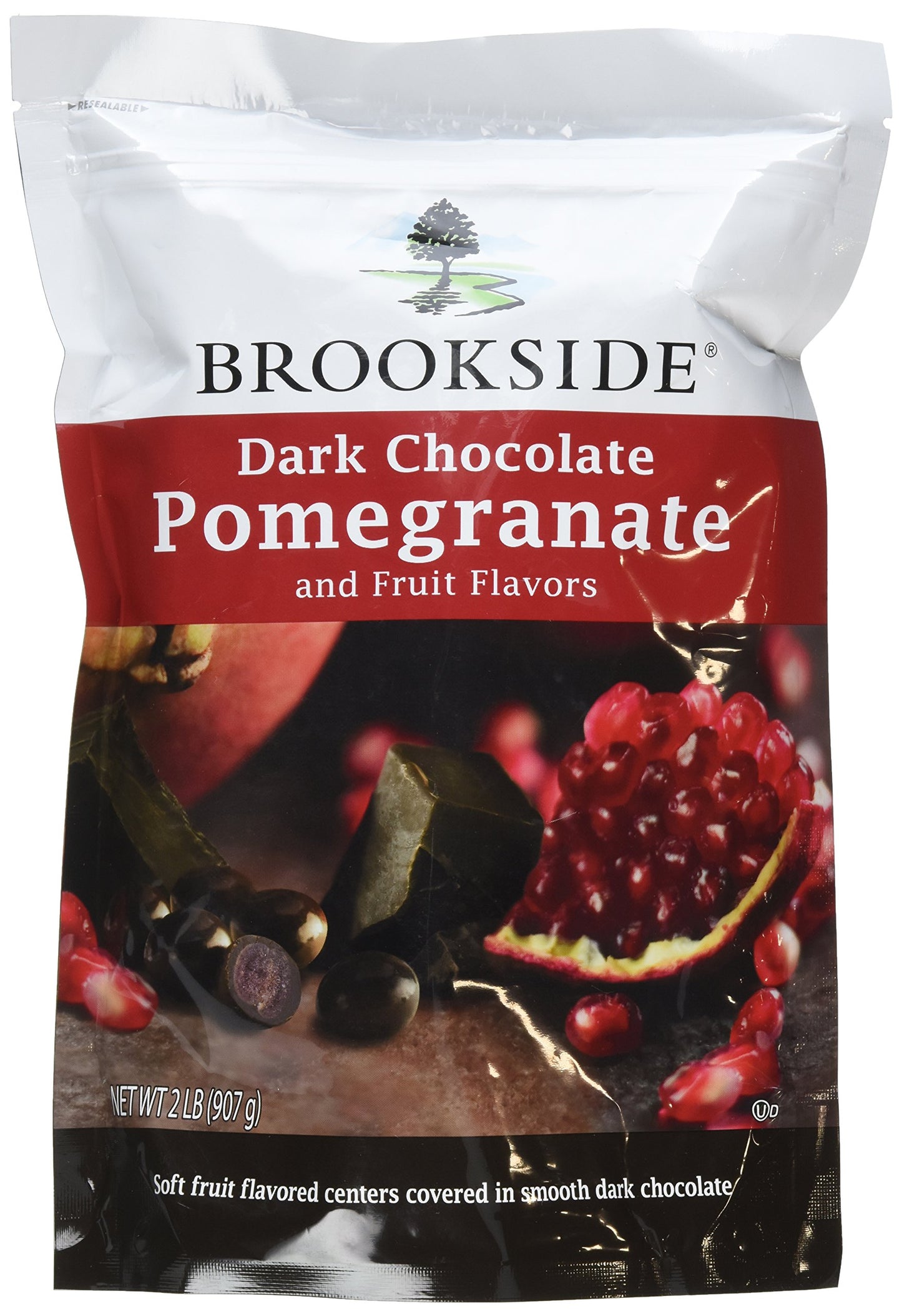 Brookside Dark Chocolate Pomegranate and Fruit Flavors Candy, 32-Ounce Bag (Pack of 2)