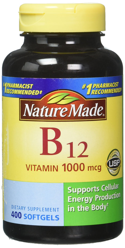 Nature Made Vitamin B-12 1000mcg 400 Softgels