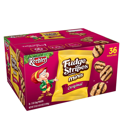 Keebler�Fudge Stripes Cookies Minis, Original, 2 Ounce (Pack of 36)