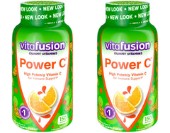 Vita Fusion Power C Adult Vitamins Immune Support Gummy of Natural Orange Flavor High Potency Vitamin C and Nutrition - 2 Pack of 150 Gummies Dietary Supplement