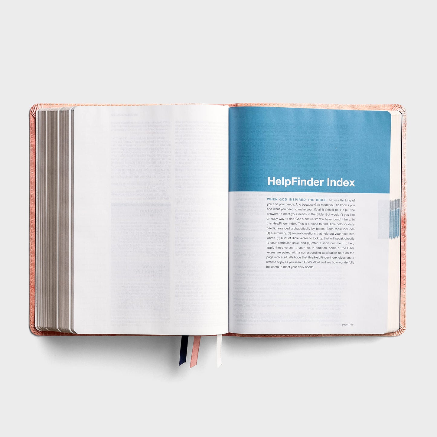 One Step Closer Bible NLT - Pink Watercolor Cloth [Leather Bound] Candace Cameron Bure