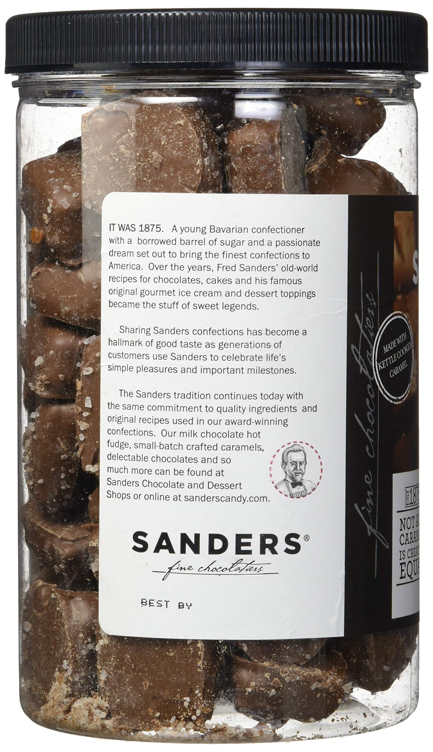 Sanders Milk Chocolate Sea Salt Caramels - 36 Oz. (2.25 lb)