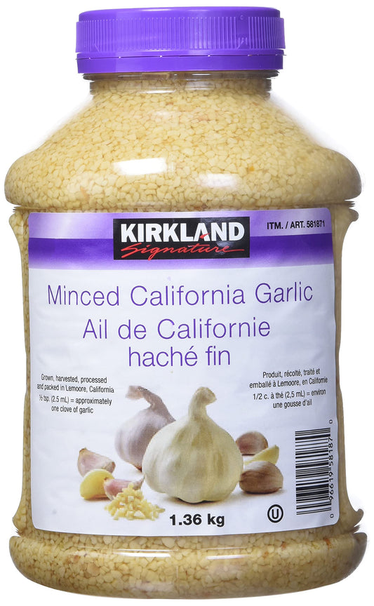 KIRKLAND SIGNATURE California Garlic, Minced 48 Ounce (581871)
