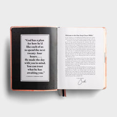One Step Closer Bible NLT - Pink Watercolor Cloth [Leather Bound] Candace Cameron Bure