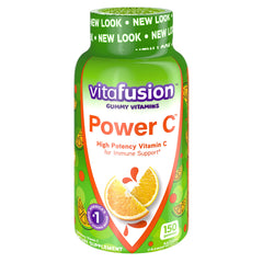 Vita Fusion Power C Adult Vitamins Immune Support Gummy of Natural Orange Flavor High Potency Vitamin C and Nutrition - 2 Pack of 150 Gummies Dietary Supplement