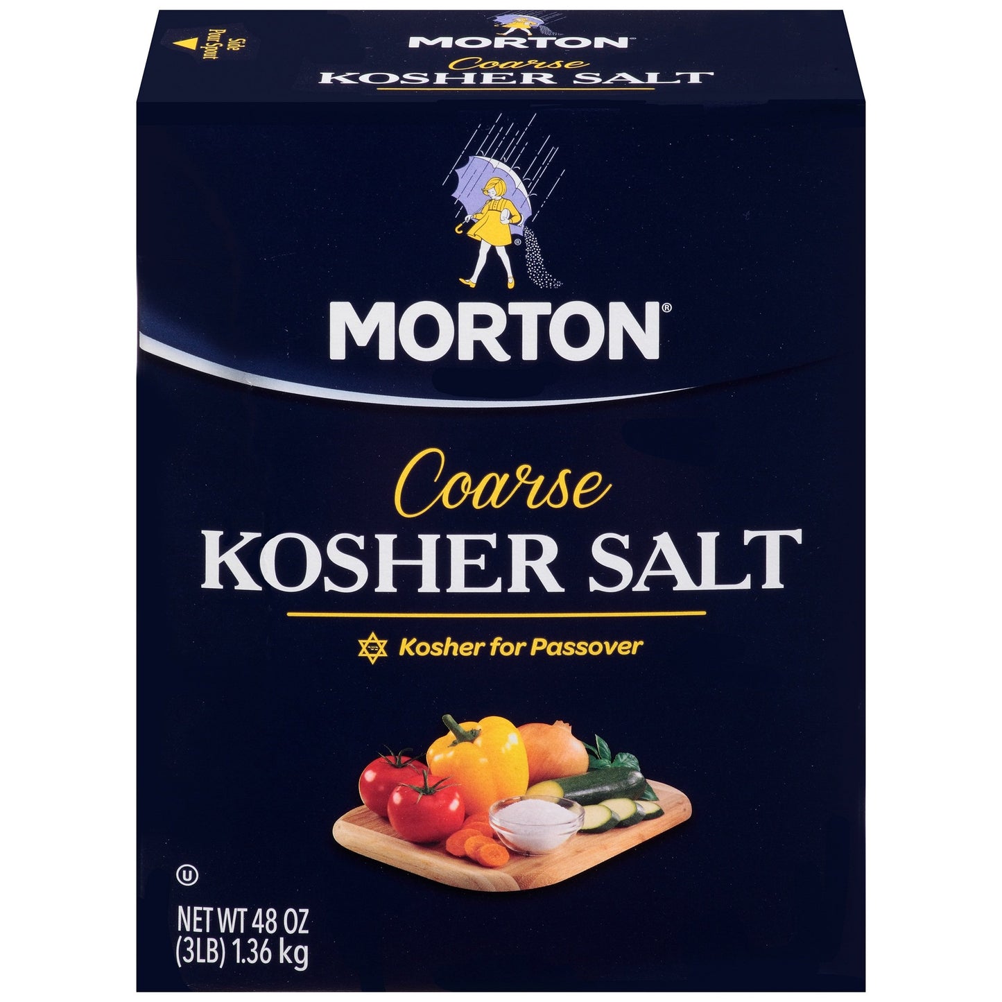 Morton Coarse Kosher Salt, 48.0 OZ