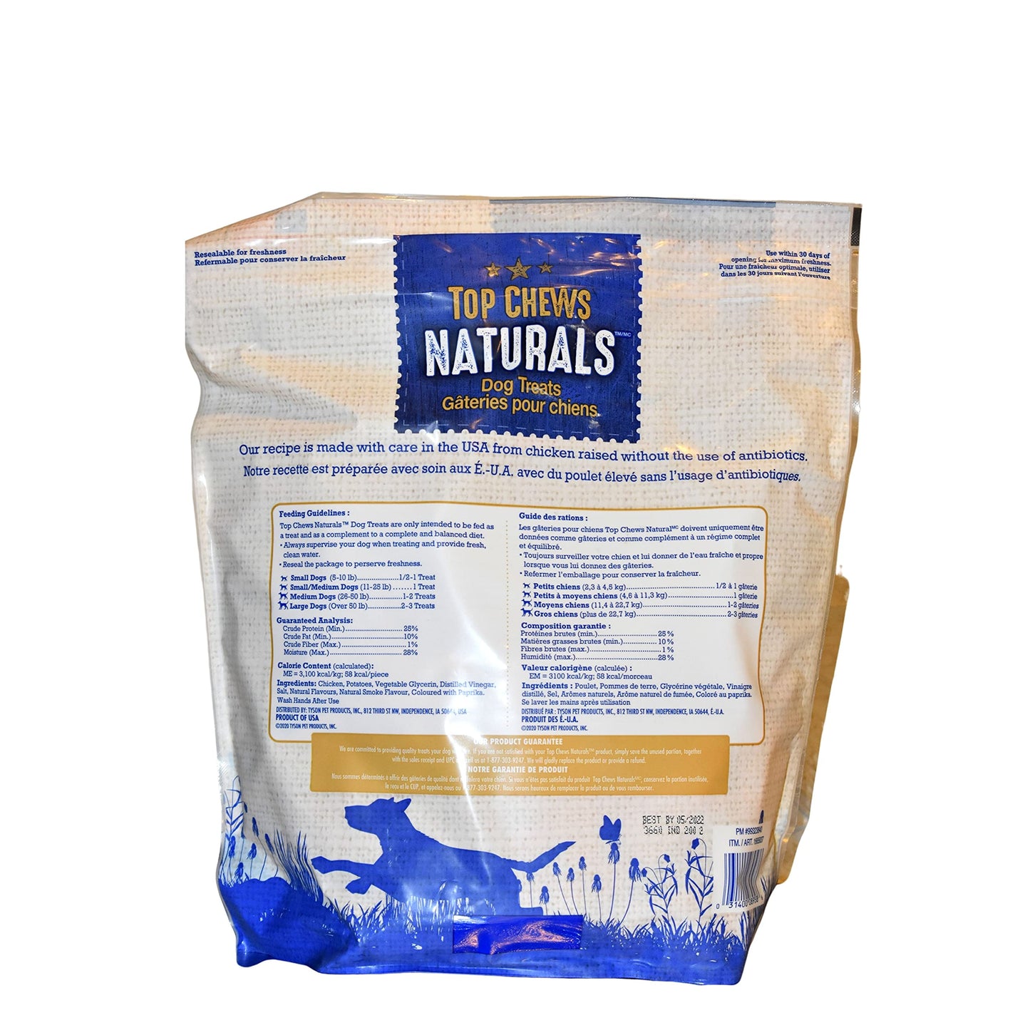 Top Chews Chicken Jerky 1Pack ( 48oz Each) Nkvlcd