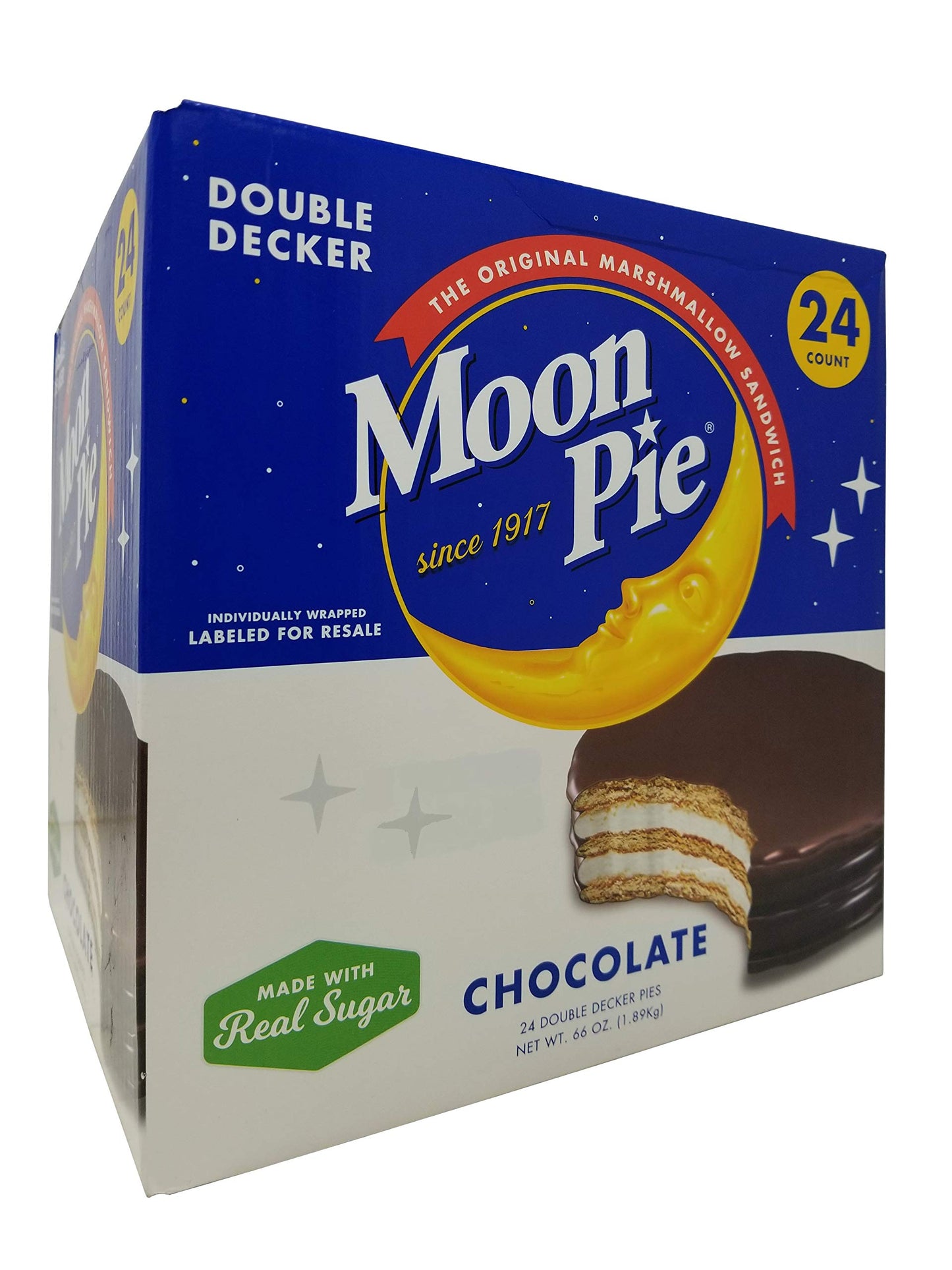 Moon Pie The Original Marshmallow Sandwich Chocolate 24 Count 66 OZ