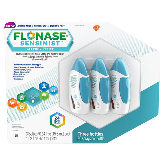 Flonase Sensimist Allergy Relief Nasal Spray, Great Size 2 Pack ( 6 Bottles, 120 Count Each )