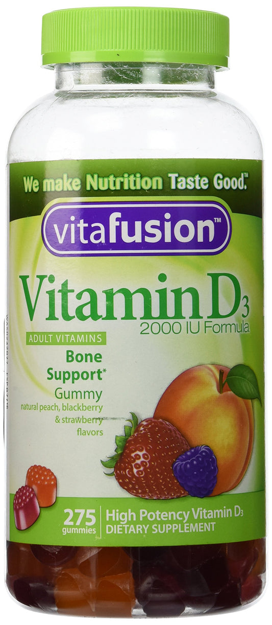 VitaFusion Vitamin D3 2,000 IU Gummy Vitamins for Adults - 275 Gummies
