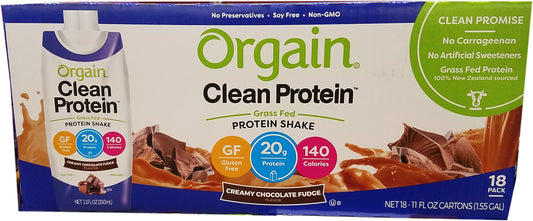 Orgain Clean Protein Shake Chocolate, 198 Fluid Ounce
