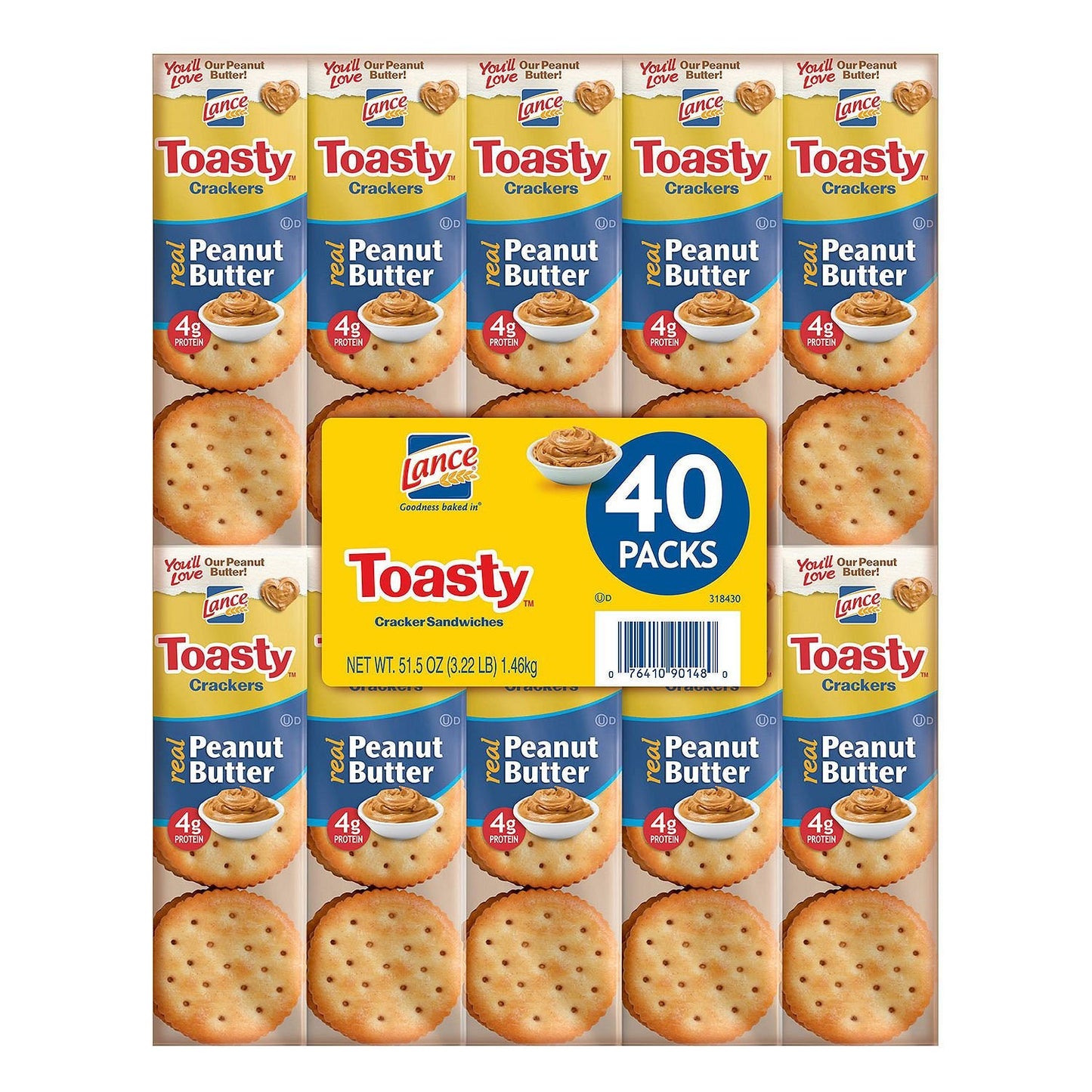Product of Lance Toasty Peanut Butter Sandwich Crackers (40 ct.) - Crackers [Bulk Savings]