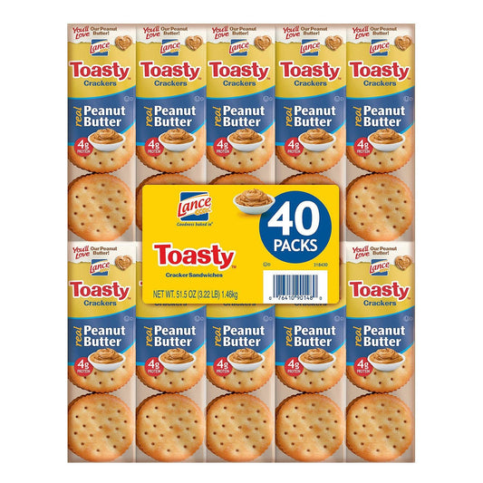 Product of Lance Toasty Peanut Butter Sandwich Crackers (40 ct.) - Crackers [Bulk Savings]