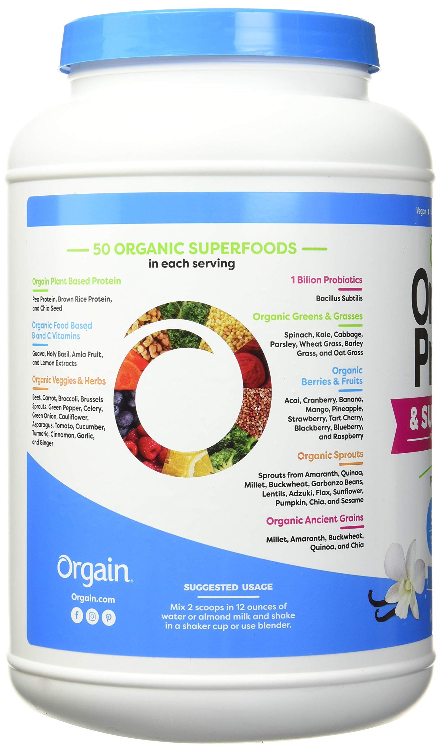Orgain Organic Protein And Super Foods, 2.70 Pound
