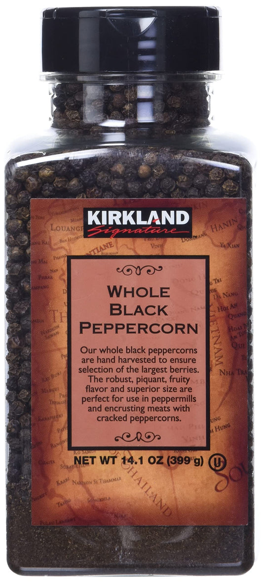 Kirkland Signature Whole Black Peppercorns, 14.1 oz