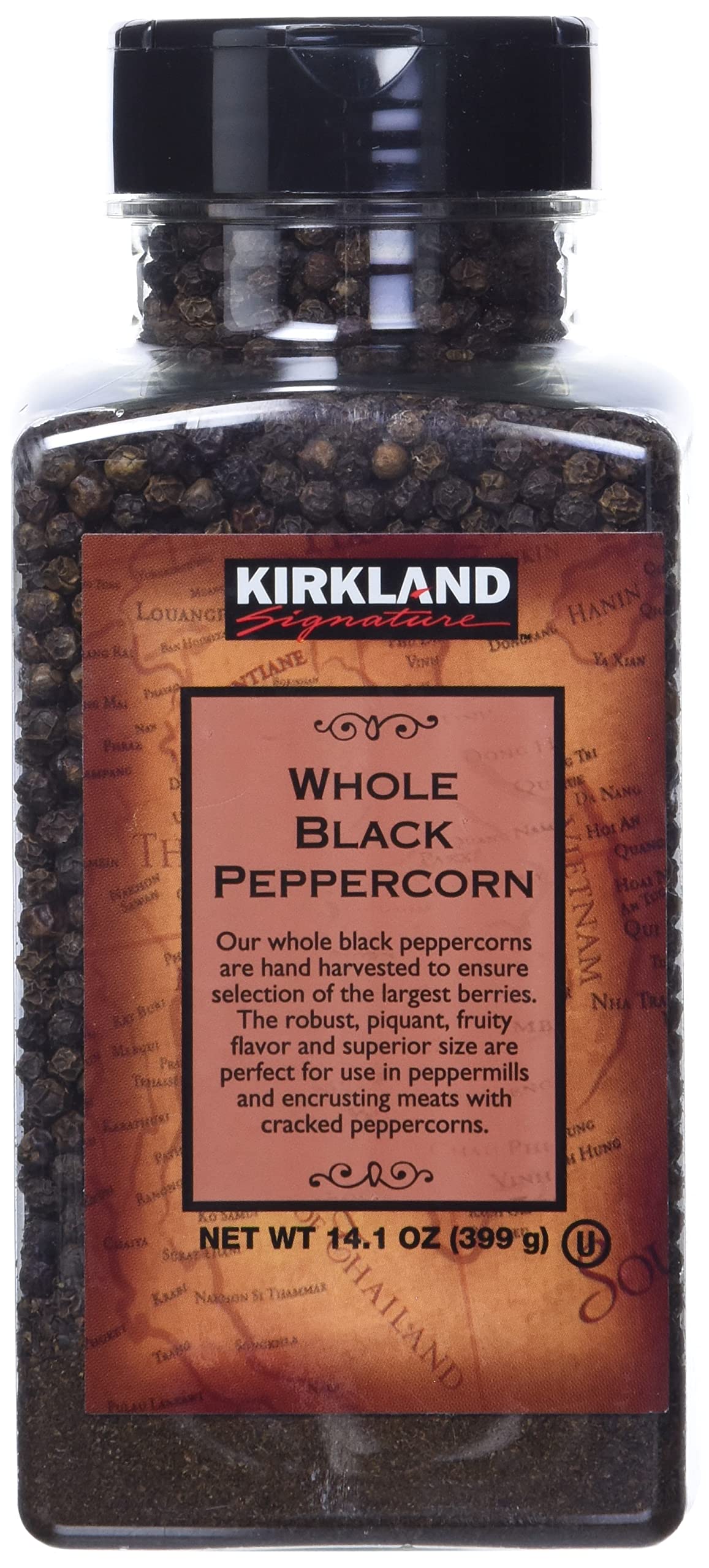 Kirkland Signature Whole Black Peppercorns, 14.1 oz