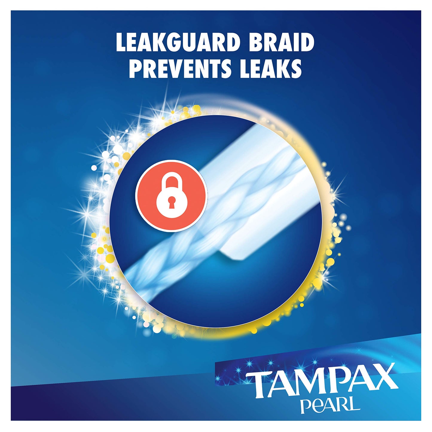 TAMPAX Pearl Advanced Grip Plastic Tampons Regular Unscented, 96 Count