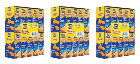 Lance Toasty Peanut Butter Sandwich Crackers (40 ct.) Pack of 3