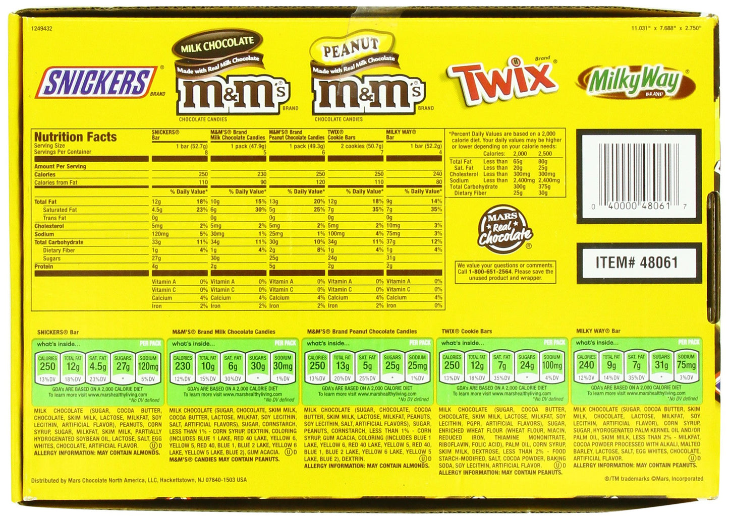 Mars Real Chocolate Mixed Singles, 53.66 Ounce