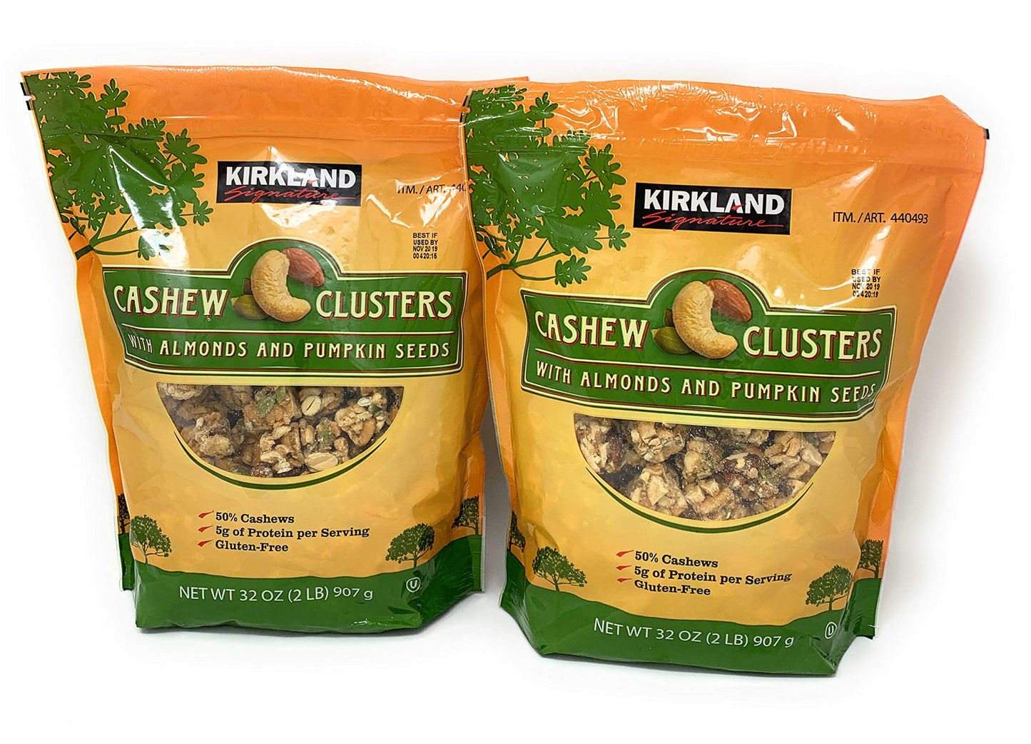 Signatures umcLJm Cashew Cluster with Almonds and Pumpkin seeds, 32 Ounce (2 Pack)