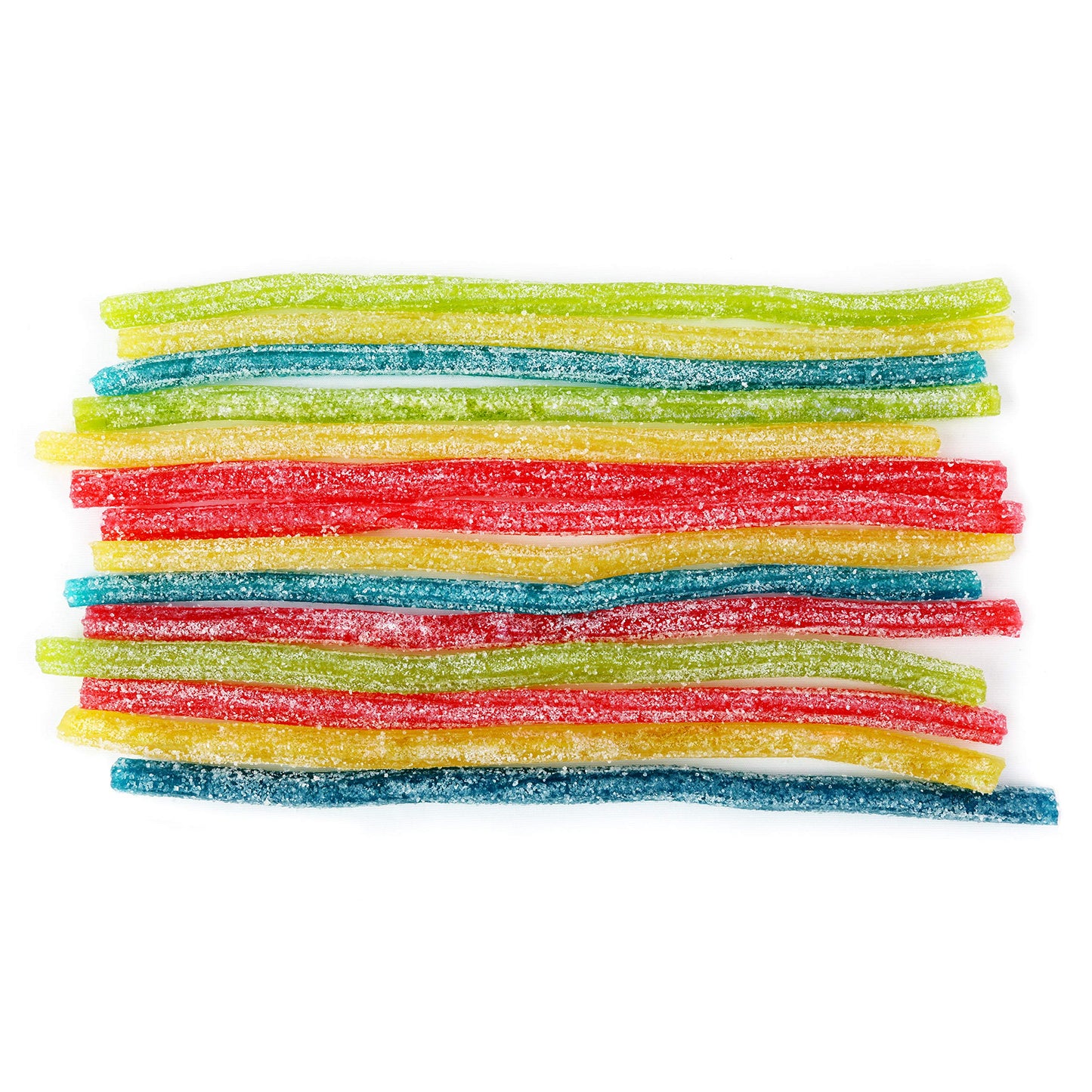 Sour Punch Straws, Rainbow Fruit Flavors, Chewy Sweet & Sour Candy, 2oz Tray (24 Pack)