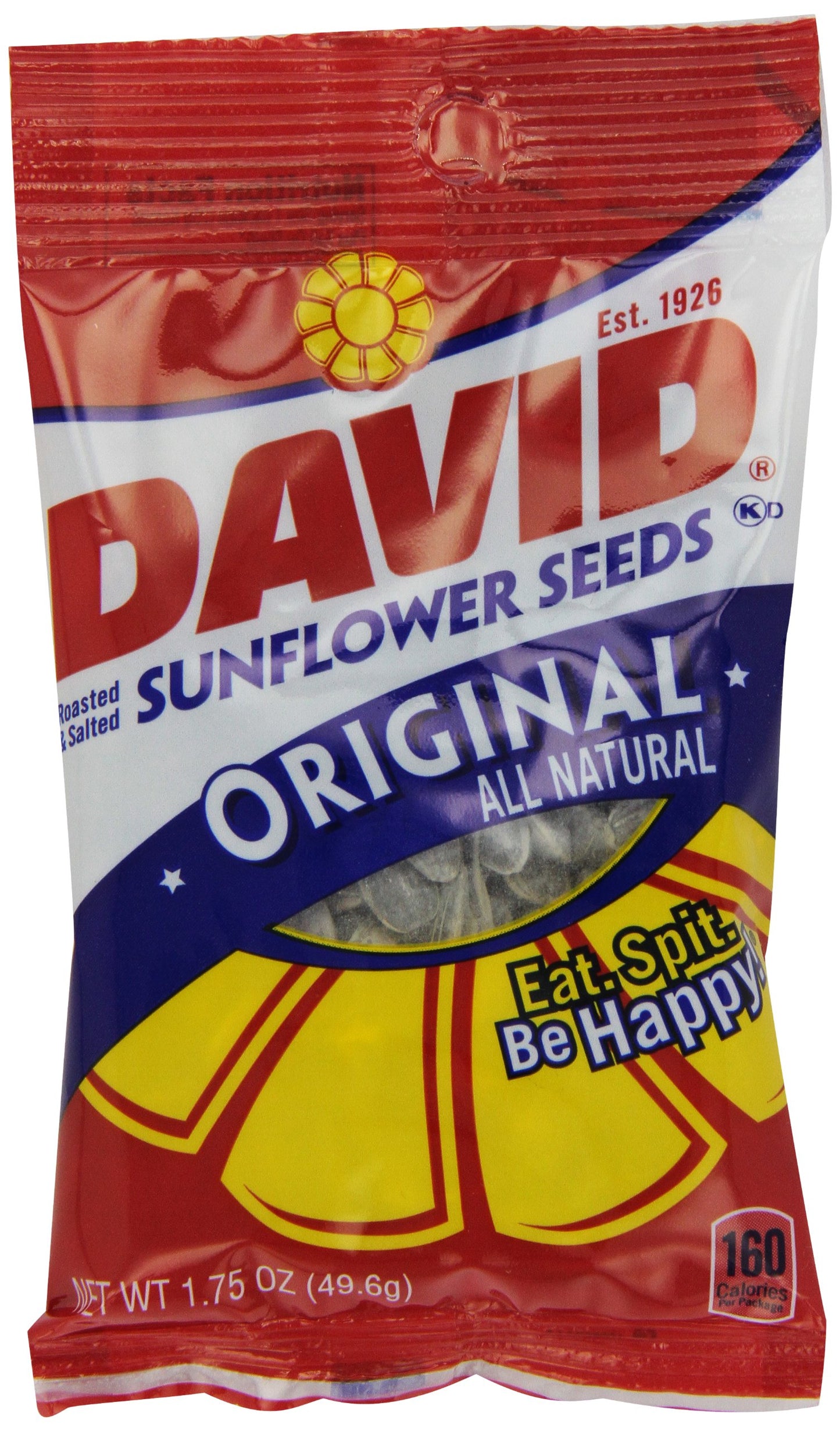 David Sunflower Seeds-Original All Natural Sunflower Seeds, 24/1.75 oz. bags