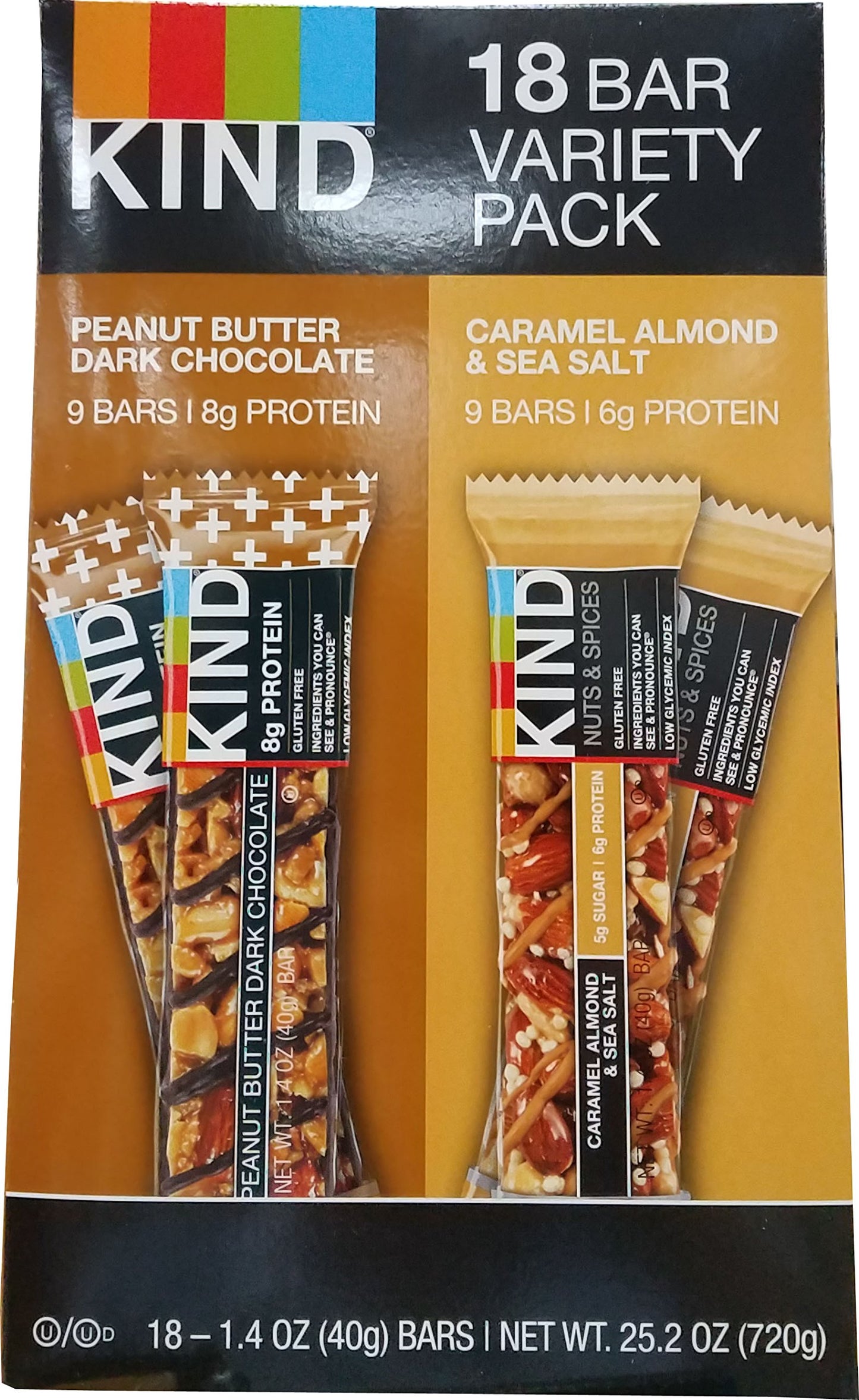 Kind Variety Pack (18 CT x 1.4 Oz ), 25.2 Ounce
