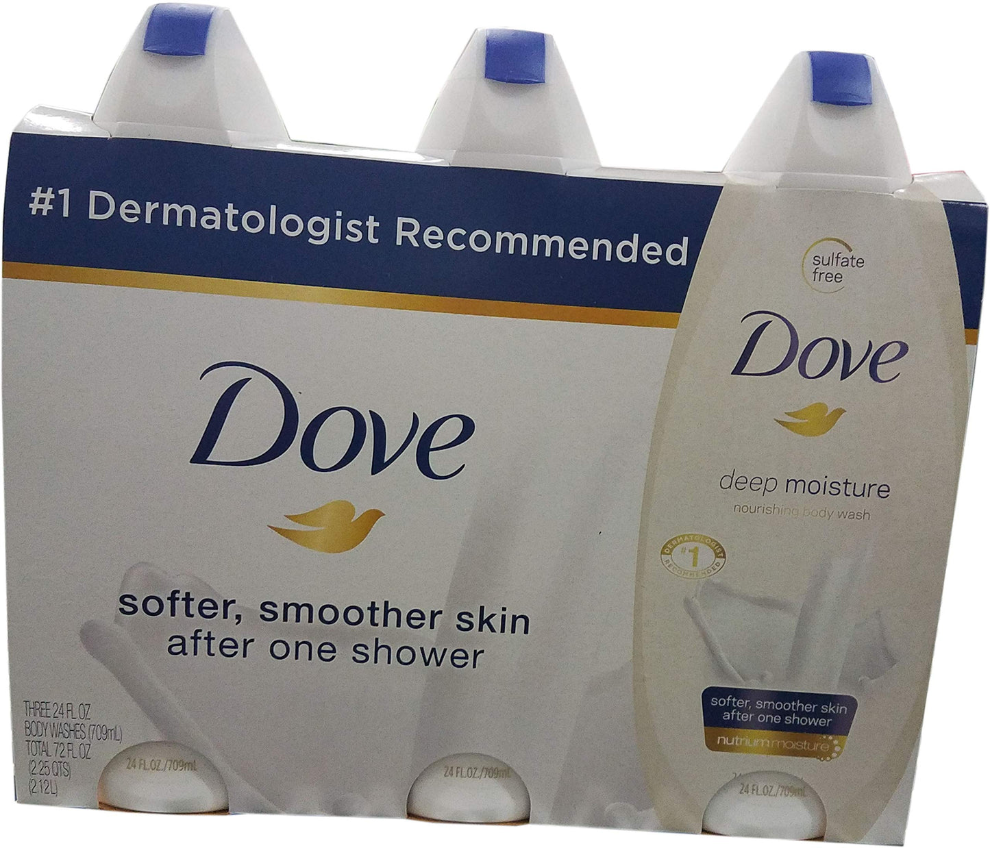 Dove Deep Moisture Body Wash (3/ 24 Oz Net Wt 72 Oz),, ()