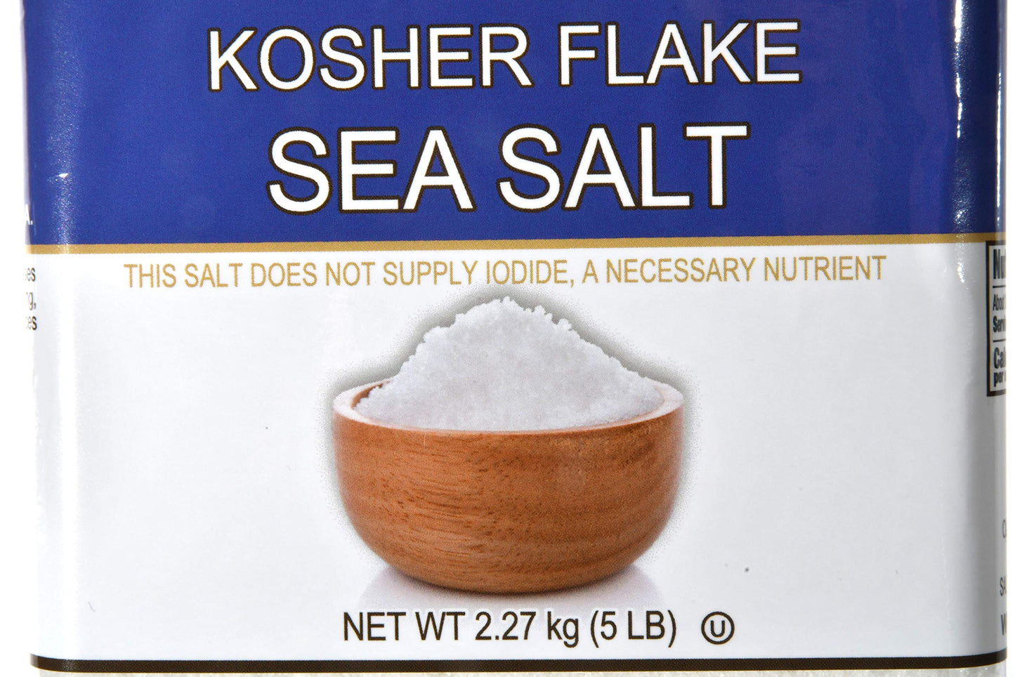 Olde Thompson Kosher Flake Sea Salt 5 lbs (2.27 kg Container) Mild Salt � Tastes Great with Spice Blends, Baking, and The Rims of Margarita Glasses