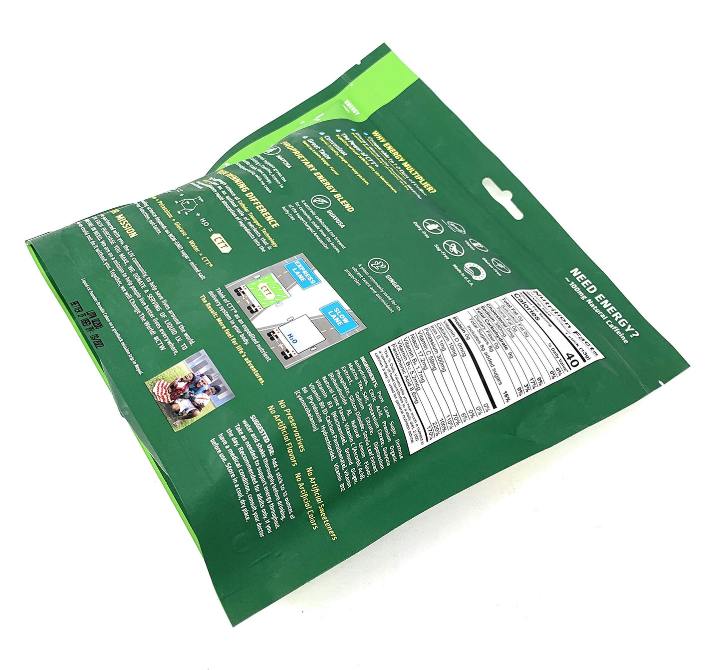 Liquid I.V. Liquid I.V. Energy Multiplier Lemon Ginger Energy Drink Mix (Net Wt 11 Ounce ),, ()