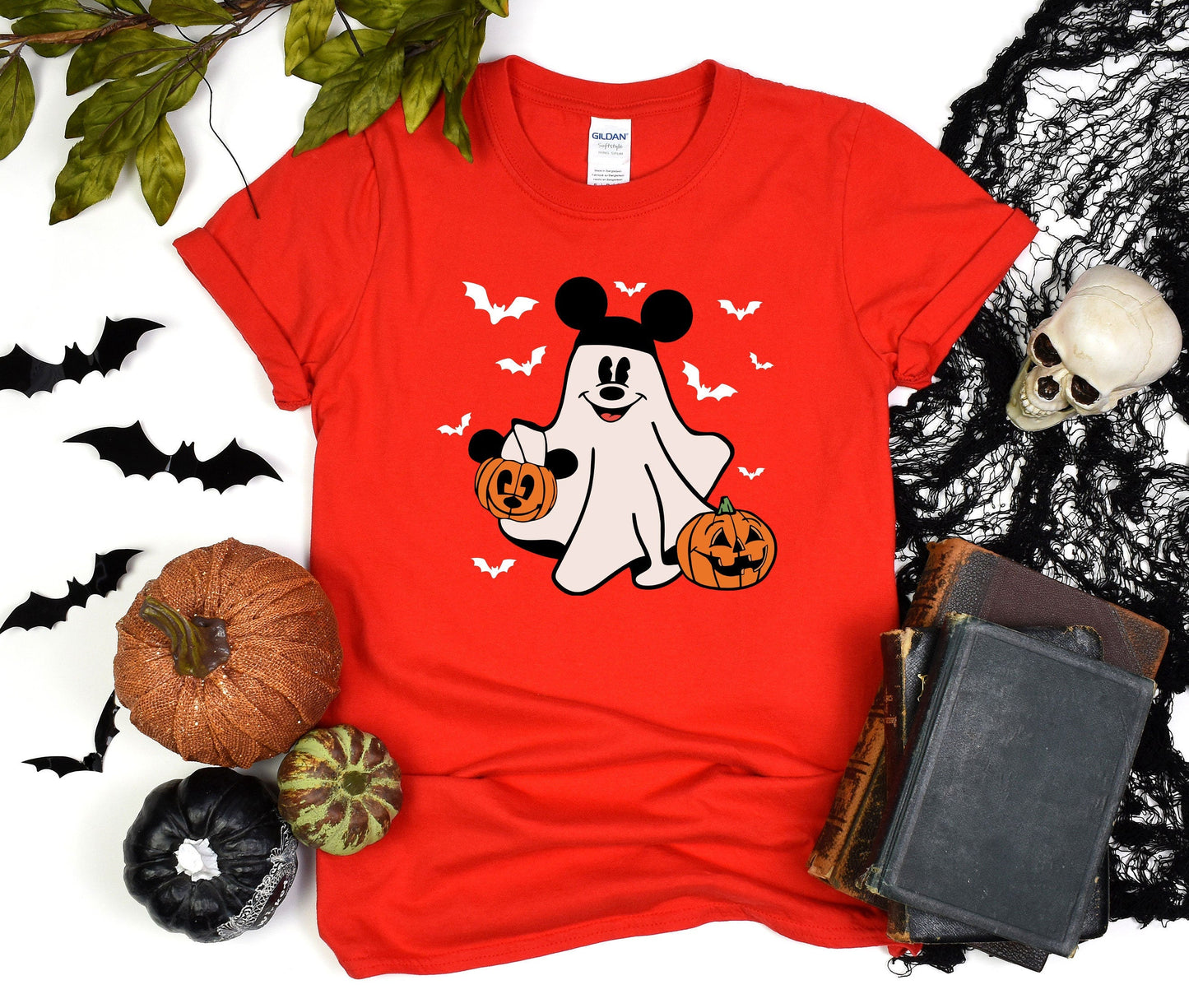 Disney Mickey Ghost Halloween Shirt, Retro Mickey Spooky Season Shirt, Halloween Pumpkin Shirt, Mickey Boo Tee, Mickey Pumpkin T-Shirt