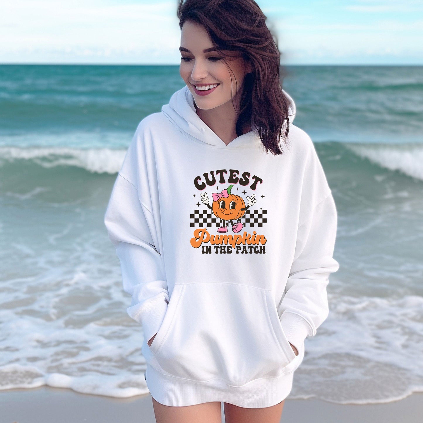 Cutest Pumpkin in the patch Sweatshirt, Cutest Pumpkin Race Shirt, Thanksgiving Shirt, Vintage Halloween Hoodie, Pumpkin Farm Sweatshirt