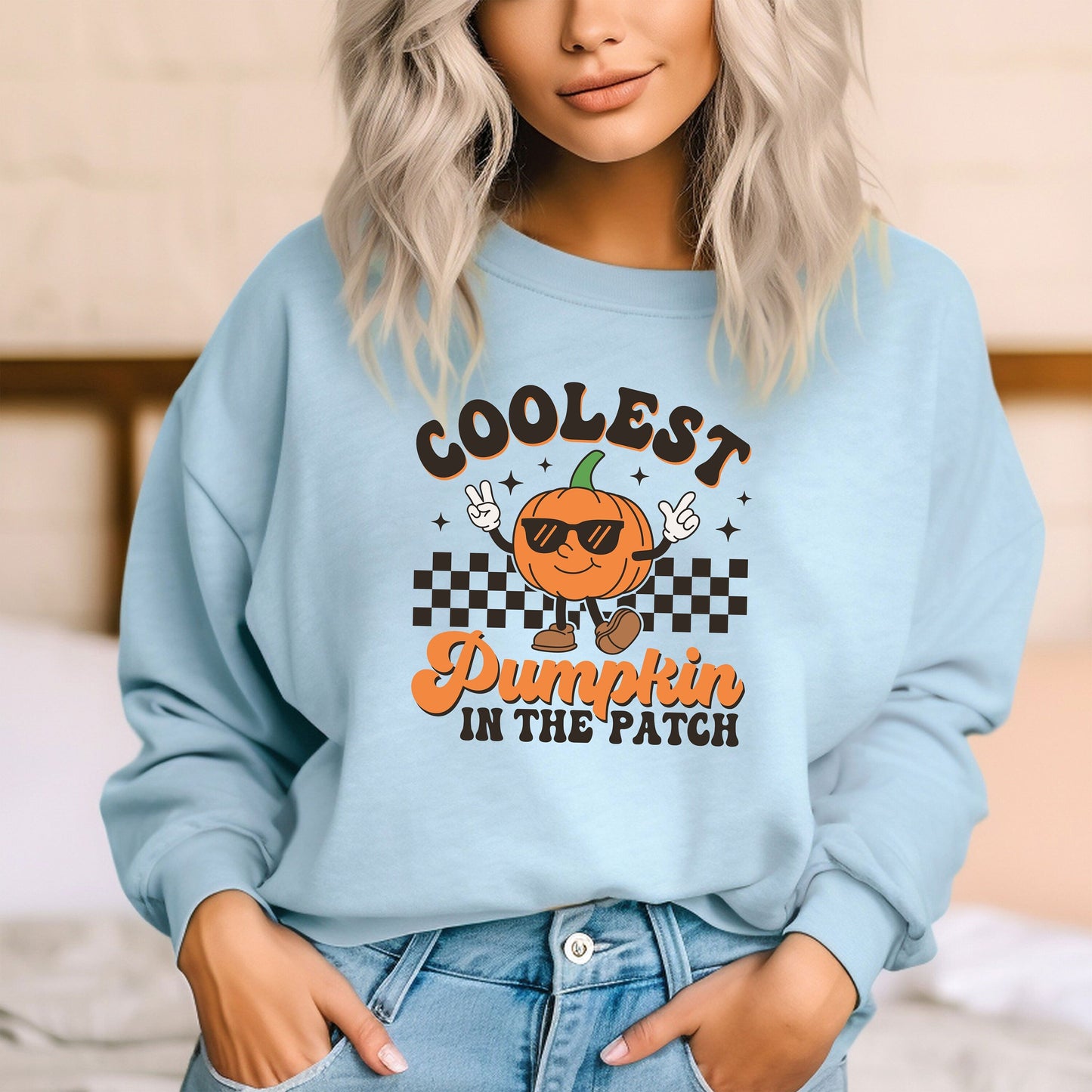 Coolest Pumpkin in the patch Sweatshirt, Coolest Pumpkin Race Shirt, Thanksgiving Shirt, Vintage Halloween Hoodie, Pumpkin Farm Sweatshirt