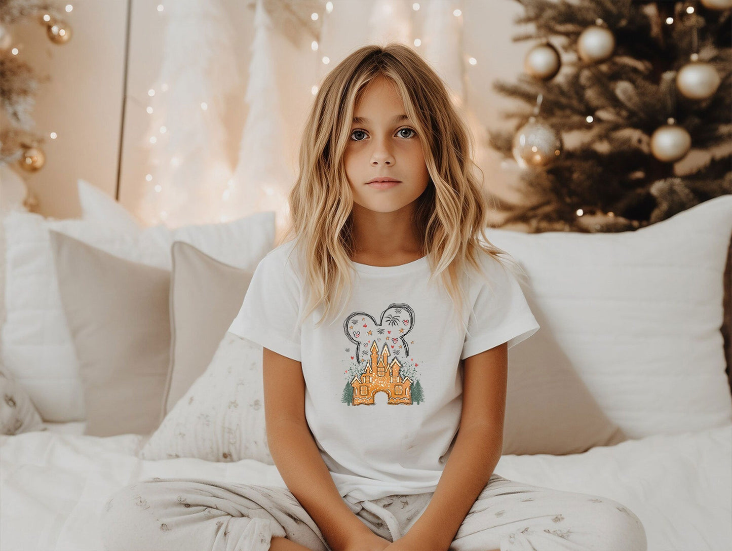 Disney Gingerbread Castle Shirt, Disney Christmas T-Shirt, Christmas Castle Shirt, Disney Christmas Family Shirt, Minnie Christmas Tee Gift