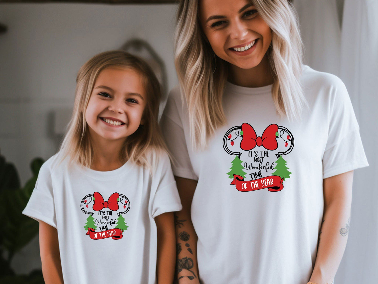 It's The Most Wonderful Tıme Of The Year Shirt, Christmas Minnie Ear Shirt, Disney Christmas Tee, Disnayland Tour T-Shirt, Matching Tour Tee