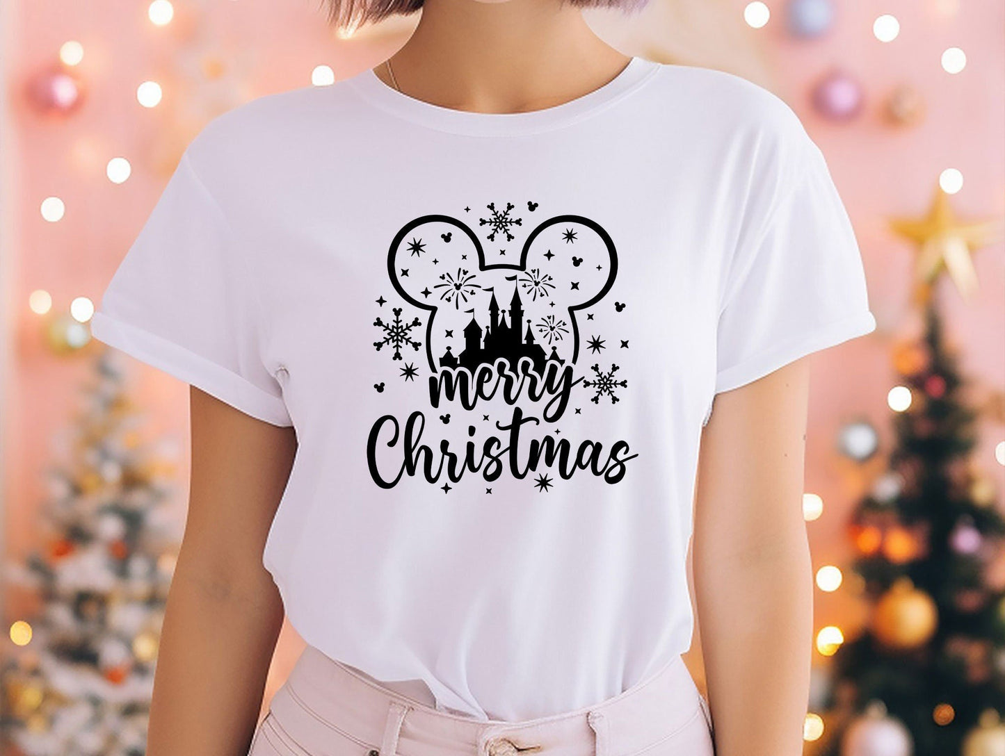Disney Merry Christmas T-Shirt, Mickey Christmas Shirt, Disney Christmas Shirt, Disney Matching Family Tee, Christmas Disney Couple Shirt
