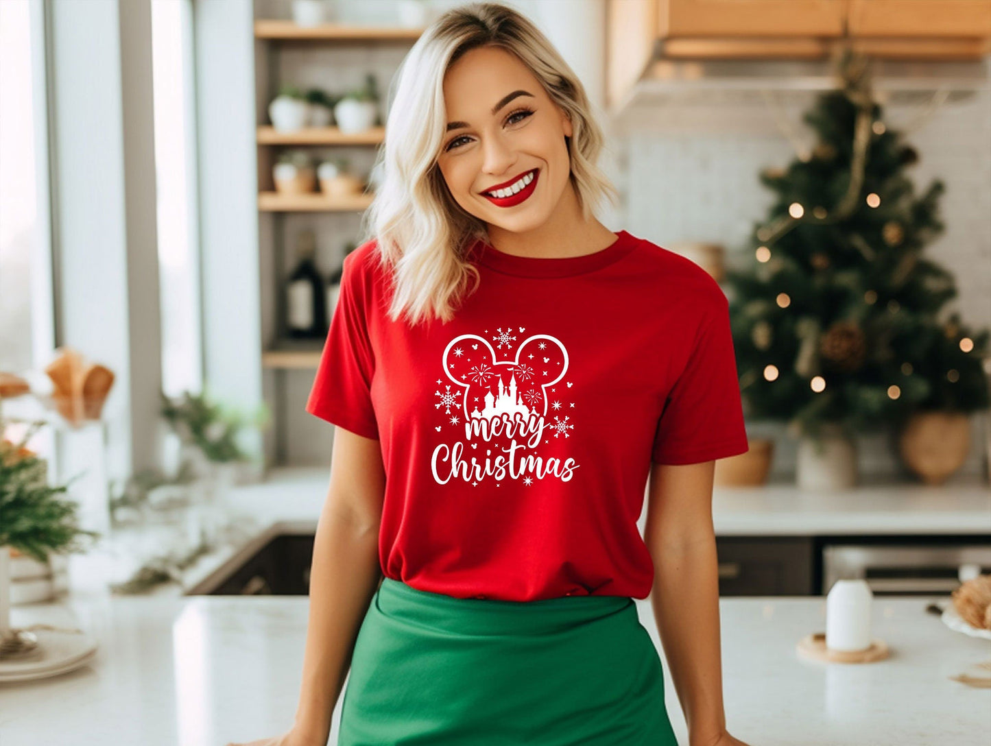 Disney Merry Christmas T-Shirt, Mickey Christmas Shirt, Disney Christmas Shirt, Disney Matching Family Tee, Christmas Disney Couple Shirt
