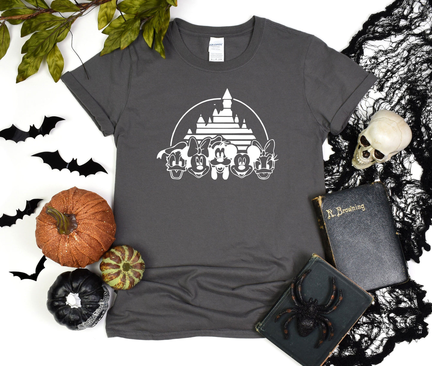 Disney Castle Silhouette T-Shirt, Disney Halloween Shirt, Disney Shirt, Halloween Castle Shirt, Mickey Minnie and Friends, Matching Shirt