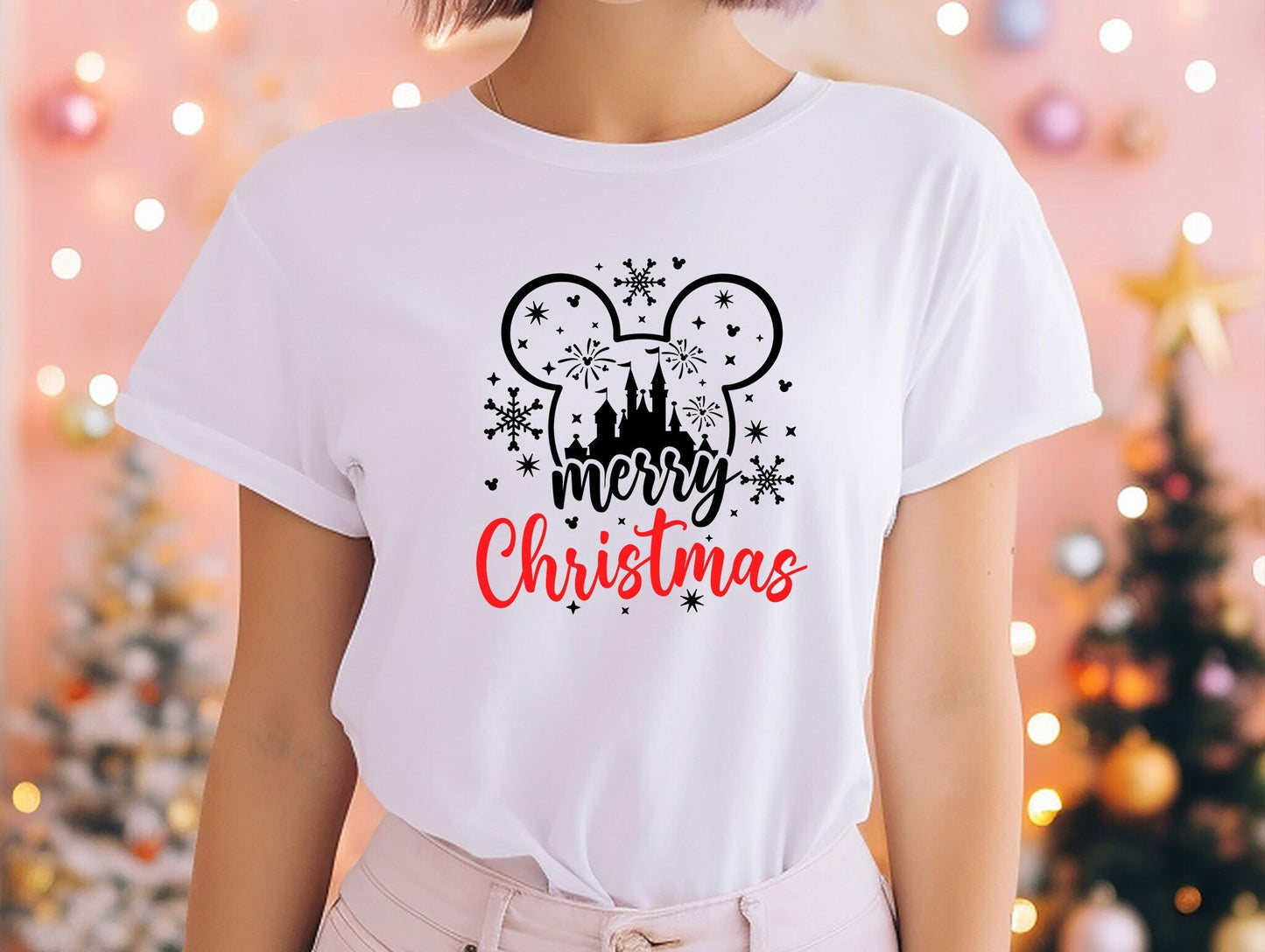 Disney Merry Christmas T-Shirt, Mickey Christmas Shirt, Disney Christmas Shirt, Disney Matching Family Tee, Christmas Disney Couple Shirt