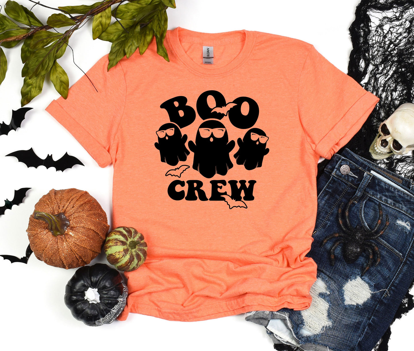 The Boo Crew Custom Halloween T-Shirt, Funny Halloween Shirt, Cute Ghost Tee, Funny Ghost Gift Shirt, Halloween Party Shirt, Group Halloween