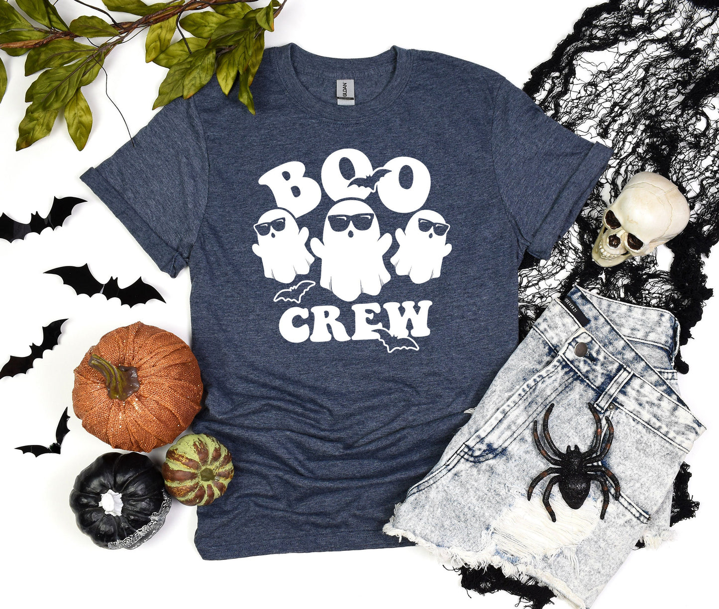 The Boo Crew Custom Halloween T-Shirt, Funny Halloween Shirt, Cute Ghost Tee, Funny Ghost Gift Shirt, Halloween Party Shirt, Group Halloween