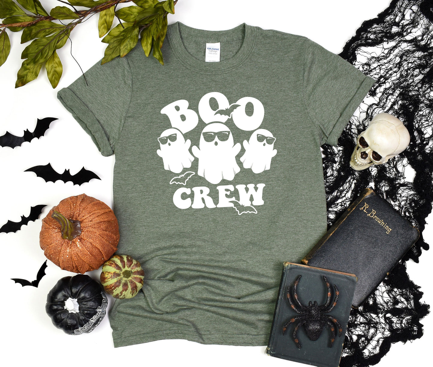 The Boo Crew Custom Halloween T-Shirt, Funny Halloween Shirt, Cute Ghost Tee, Funny Ghost Gift Shirt, Halloween Party Shirt, Group Halloween
