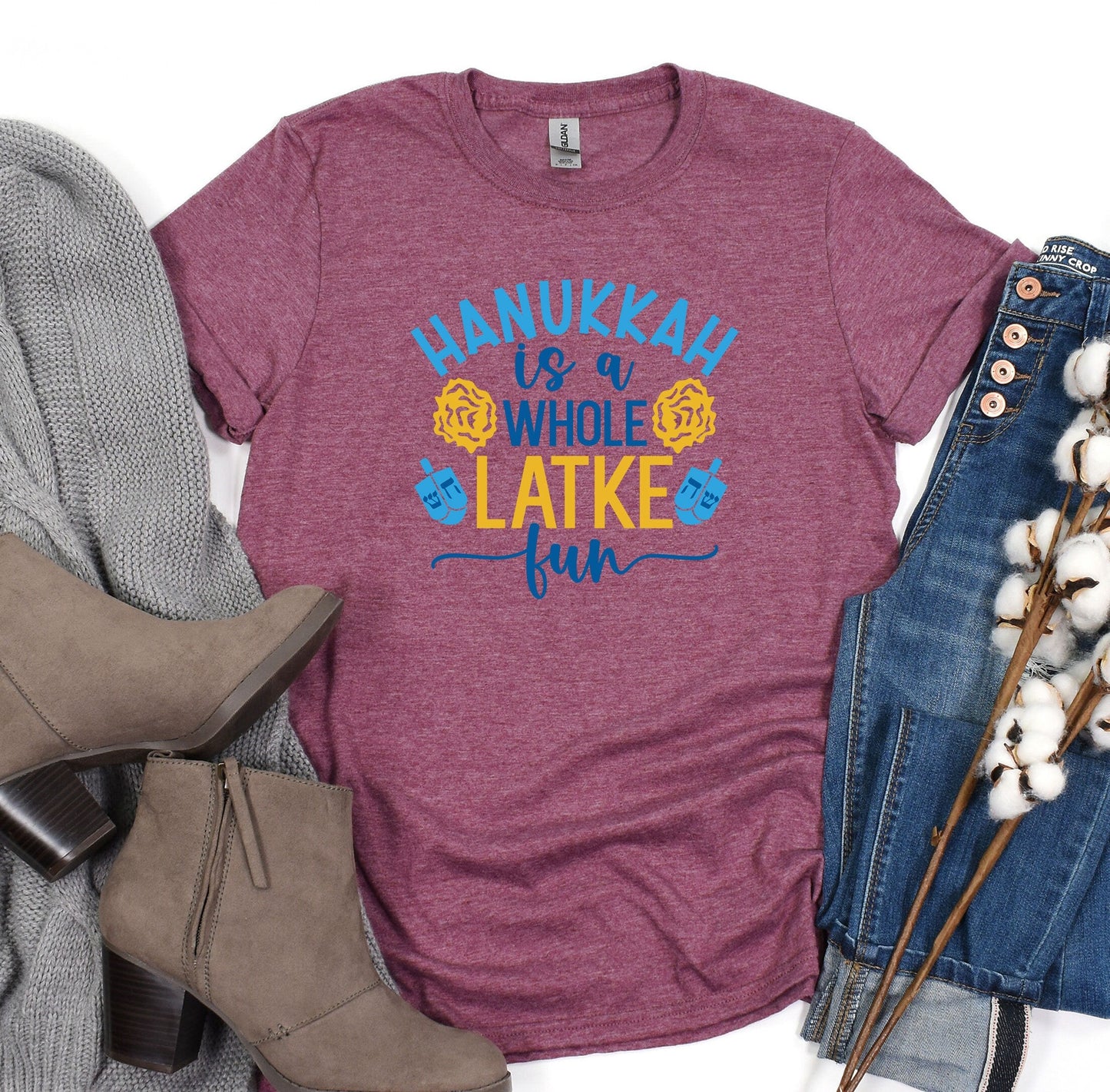Hanukkah is a whole LATKE fun Shirt, Holiday Happy Hanukkah T-Shirt, Jewish Saying Tee, Holiday Shirt, Religious Shirt for Jewish