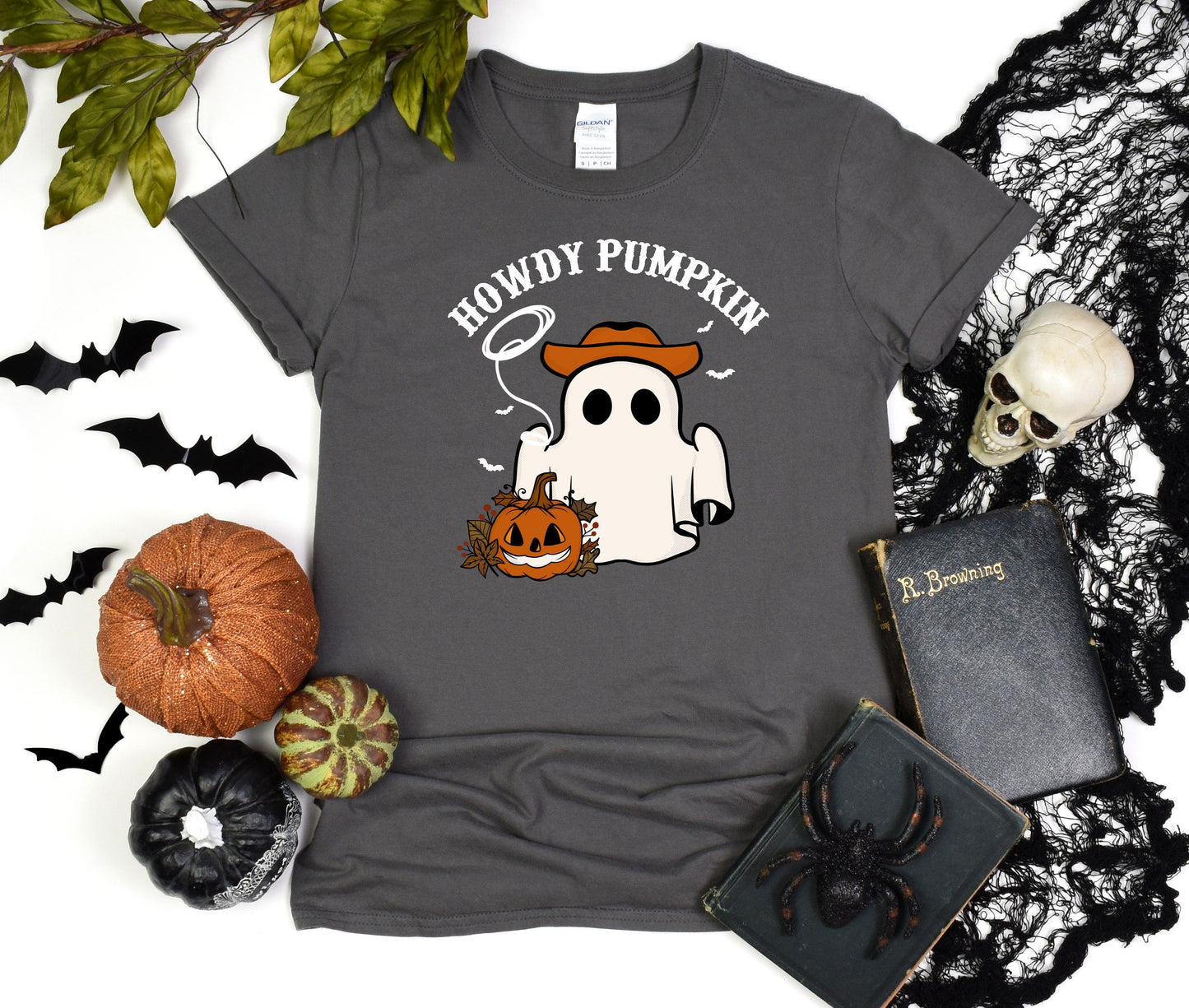Howdy Pumpkin Country Shirt, Cowboy Ghost Tshirt, Western Halloween Shirt, Cute Spooky Shirt, Cowgirl Halloween, Halloween pumpkin Tee