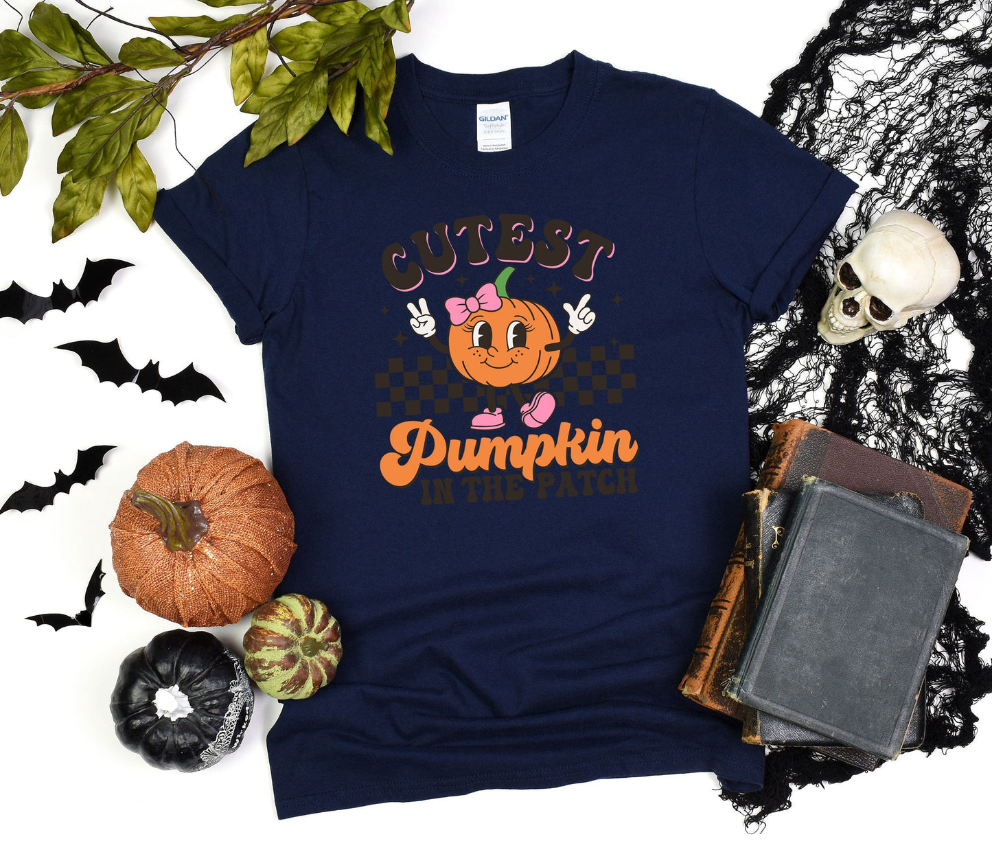 Cutest Pumpkin in the patch Halloween Tee, Teacher Gift Shirt, Gift For Her, Vintage Pumpkins spices season T-shirt, Cute Fall Race Shirt